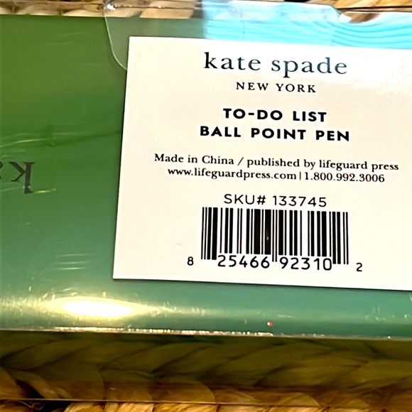 Kate Spade NWT To-Do List Ballpoint Pen - Picture 5 of 7